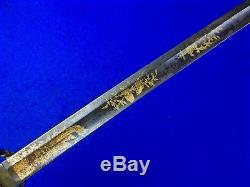 Antique Old 19 Century US Civil War Eagle Hilt Engraved Sword