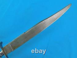 Antique Old 19 Century US Civil War Newton Sterling Silver Fighting Knife