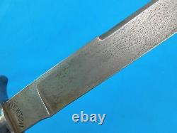 Antique Old 19 Century US Civil War Newton Sterling Silver Fighting Knife