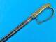 Antique Old US Civil War 19 Century Navy USN Engraved Sword