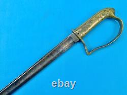 Antique Old US Civil War 19 Century Navy USN Engraved Sword