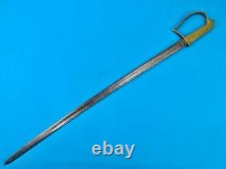 Antique Old US Civil War 19 Century Navy USN Engraved Sword