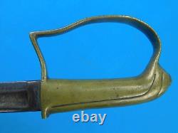 Antique Old US Civil War 19 Century Navy USN Engraved Sword