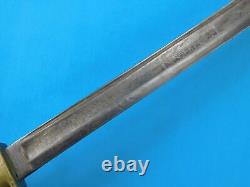 Antique Old US Civil War 19 Century Navy USN Engraved Sword