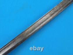 Antique Old US Civil War 19 Century Navy USN Engraved Sword