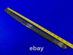 Antique Old US Civil War Ames Navy Naval Cutlass Sword Leather Scabbard Sheath