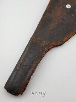 Antique Original CIVIL WAR ERA COLT 1849 or 1862 REVOLVER LEATHER FLAP HOLSTER