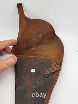 Antique Original CIVIL WAR ERA COLT 1849 or 1862 REVOLVER LEATHER FLAP HOLSTER