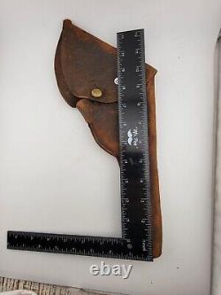 Antique Original CIVIL WAR ERA COLT 1849 or 1862 REVOLVER LEATHER FLAP HOLSTER