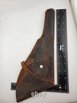 Antique Original CIVIL WAR ERA COLT 1849 or 1862 REVOLVER LEATHER FLAP HOLSTER