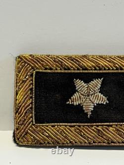 Antique Original Civil War US Army Major General Shoulder Boards Pair (2)