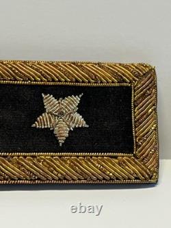 Antique Original Civil War US Army Major General Shoulder Boards Pair (2)