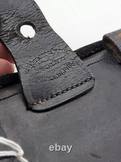 Antique Rare Original 1873 Post Civil War Era H Wilson NGP leather Ammo Pouch
