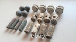 Antique Rifle-musket bullets and other bullets, lead Minie, War 1853-1856