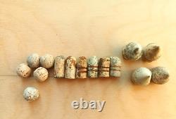 Antique Rifle-musket bullets and other bullets, lead Minie, War 1853-1856