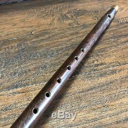 Antique Rosewood Civil War Fife Vintage Musicians Wood Flute / 15 Woodwind