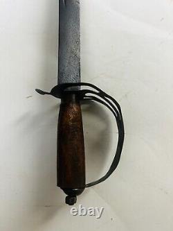 Antique Sword Wootz Handmade Hooked Hilt Period Piece Old Rare Collectible 36