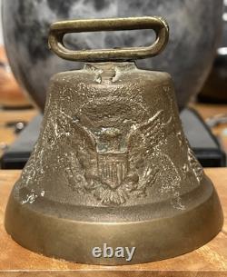 Antique US Army Camel Corps (1855-1866) Brass Eagle & Stars Bell