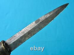 Antique US Civil War 19 Century Handle Spear Point Hunting Fighting Knife