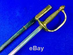 Antique US Civil War 19 Century NCO Sword with Scabbard
