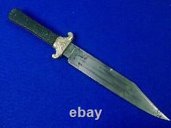 Antique US Civil War A. Davy Sheffield British English Made Bowie Fighting Knife