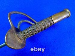 Antique US Civil War Ames Model 1860 Cavalry Sword with Scabbard