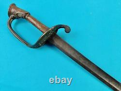 Antique US Civil War French Import Foot Officer's Engraved Battle Used Sword