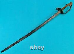 Antique US Civil War French Import Foot Officer's Engraved Battle Used Sword