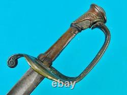 Antique US Civil War French Import Foot Officer's Engraved Battle Used Sword