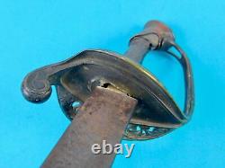 Antique US Civil War French Import Foot Officer's Engraved Battle Used Sword