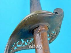 Antique US Civil War French Import Foot Officer's Engraved Battle Used Sword