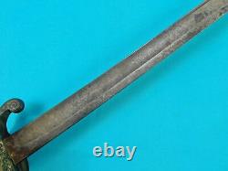 Antique US Civil War French Import Foot Officer's Engraved Battle Used Sword