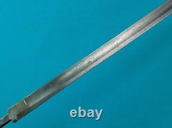 Antique US Civil War German Import Engraved Officer's Sword Blade