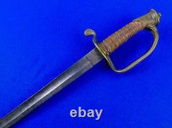 Antique US Civil War Model 1850 Engraved Foot Officer's Sword