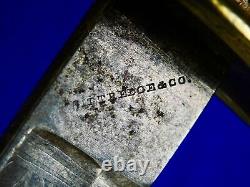 Antique US Civil War Model 1850 Engraved Foot Officer's Sword
