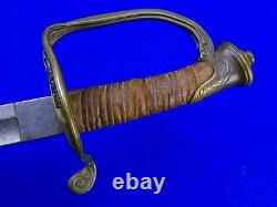 Antique US Civil War Model 1850 Engraved Foot Officer's Sword