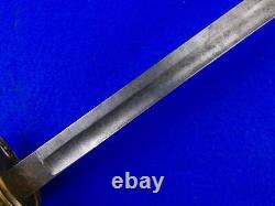 Antique US Civil War Model 1850 Engraved Foot Officer's Sword