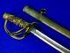 Antique US Civil War Model 1860 Ames Cavalry Sword with Scabbard