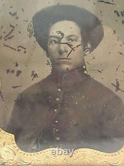 Antique US Civil War Soldier Tintype Photo US Soldier