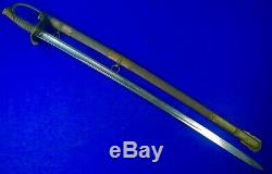 Antique US Civil War Staff & Field Engraved Officer's Sword with Scabbard
