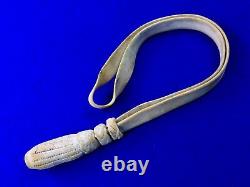 Antique US Civil War Sword Leather Portepee Knot