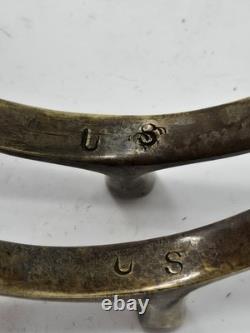 Antique U. S. Cavalry Spurs With Strap Pre WWI Civil War Era Military Spurs