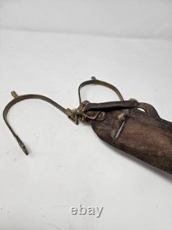Antique U. S. Cavalry Spurs With Strap Pre WWI Civil War Era Military Spurs