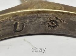 Antique U. S. Cavalry Spurs With Strap Pre WWI Civil War Era Military Spurs