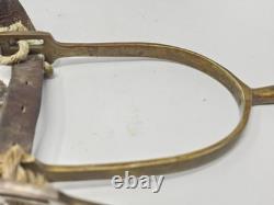 Antique U. S. Cavalry Spurs With Strap Pre WWI Civil War Era Military Spurs