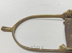 Antique U. S. Cavalry Spurs With Strap Pre WWI Civil War Era Military Spurs