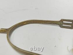 Antique U. S. Cavalry Spurs With Strap Pre WWI Civil War Era Military Spurs