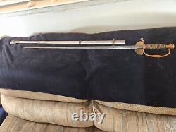 Antique U. S. Civil War 1860 Staff & Field Officer's Sword w Scabbard (Relic)