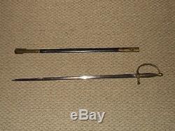 Antique U. S. Civil War M1840 Musician's Saber Sword withScabbard Horstmann Phila