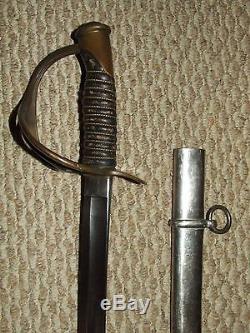 Antique U. S. Civil War M1860 Cavalry Saber Sword Ames Mfg Co. Chicopee Mass